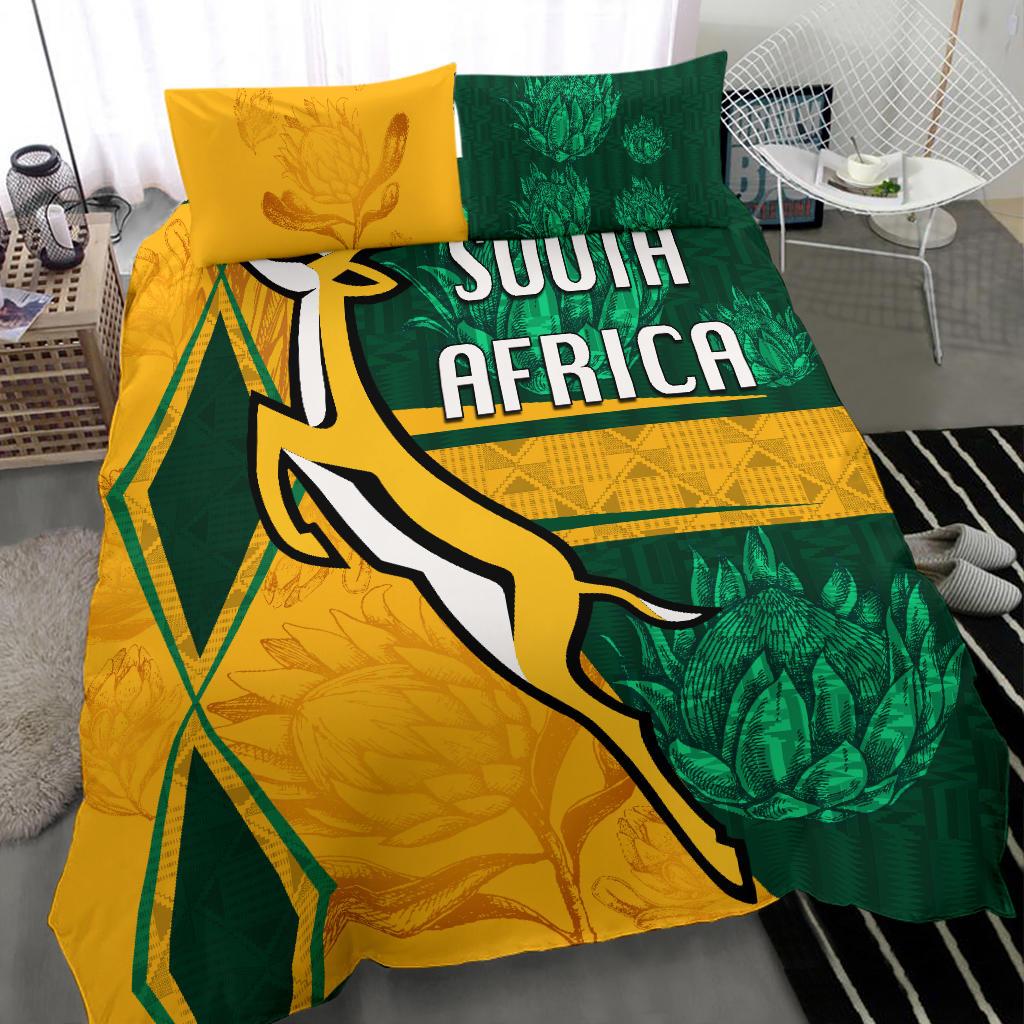 South Africa Bedding Set Springboks Rugby Be Fancy - Vibe Hoodie Shop