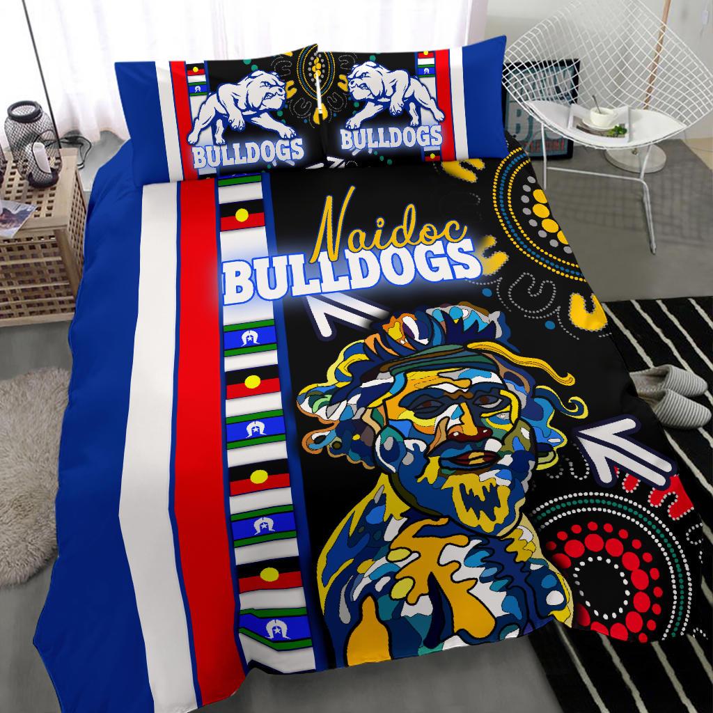 Western Football Bulldogs Bedding Set NAIDOC Week Indigenous - Vibe Hoodie Shop