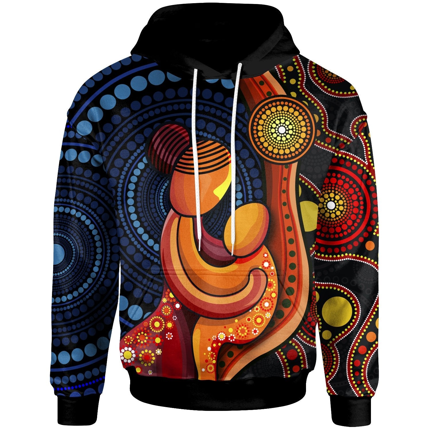 Hoodie - Aboriginal Mother And Son - Vibe Hoodie Shop