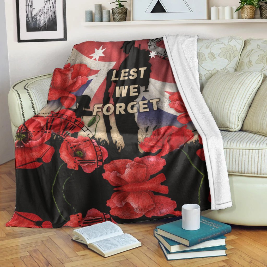 Vibe Hoodie ANZAC Blanket - Australian Soldier ANZAC Lest We Forget - AUS02 - RLT20 - Vibe Hoodie Shop