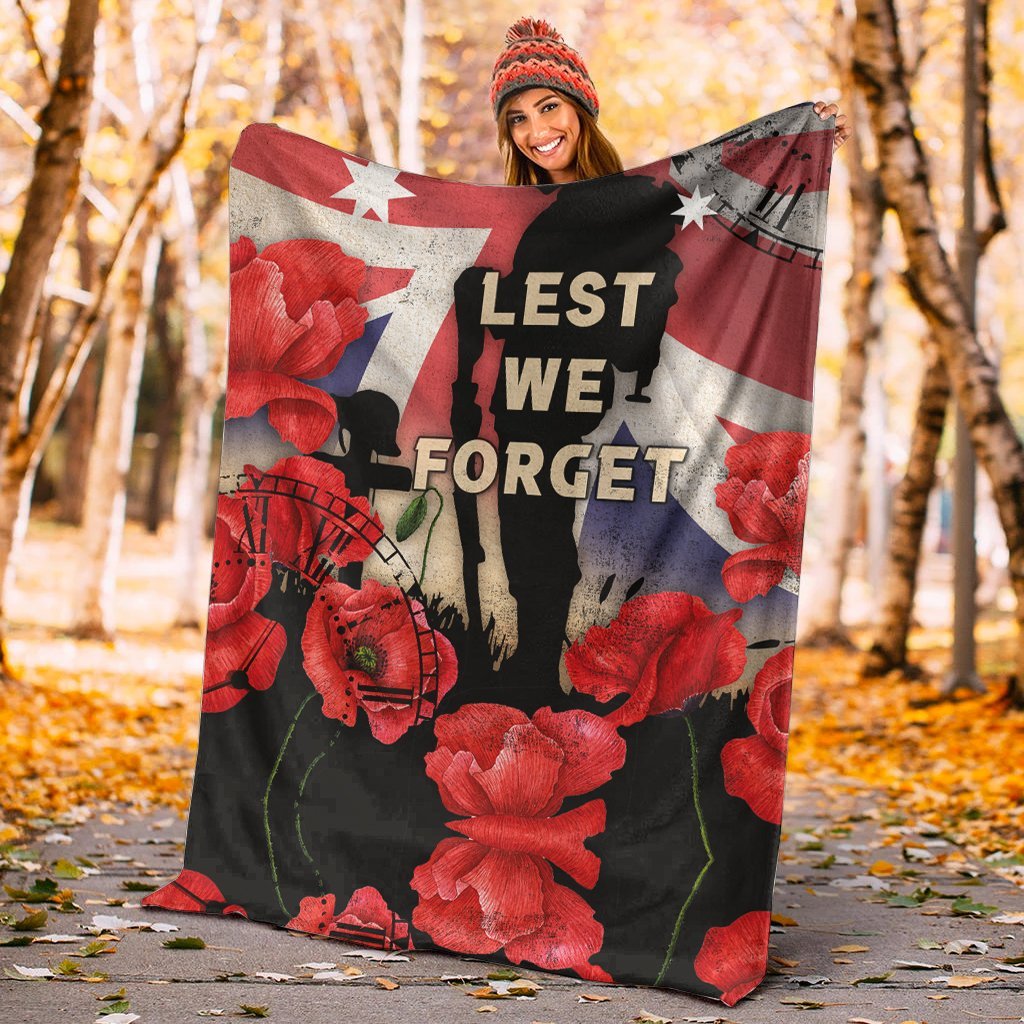 Vibe Hoodie ANZAC Blanket - Australian Soldier ANZAC Lest We Forget - AUS02 - RLT20 - Vibe Hoodie Shop