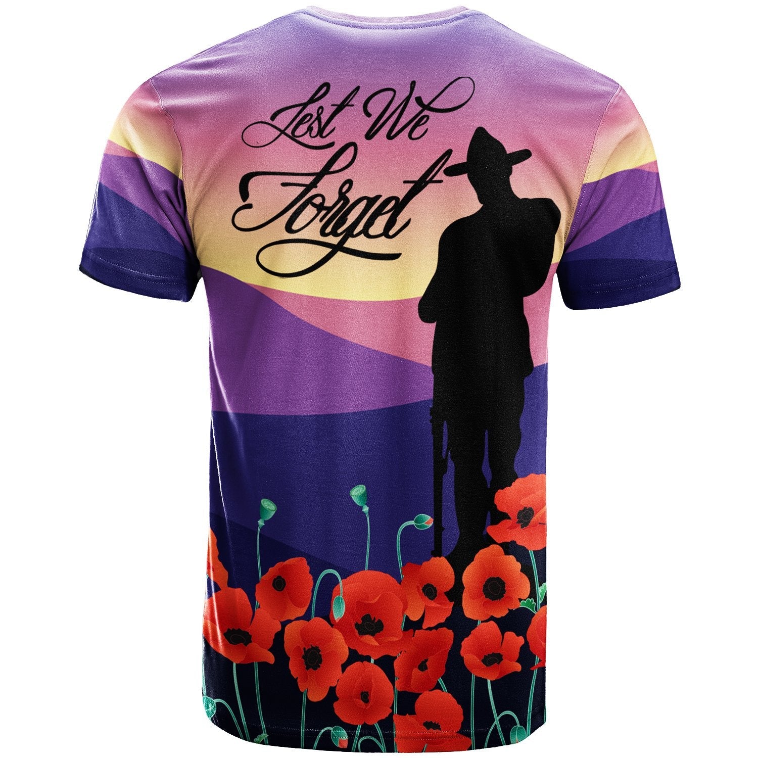 T shirt - Lest We Forget - Vibe Hoodie Shop