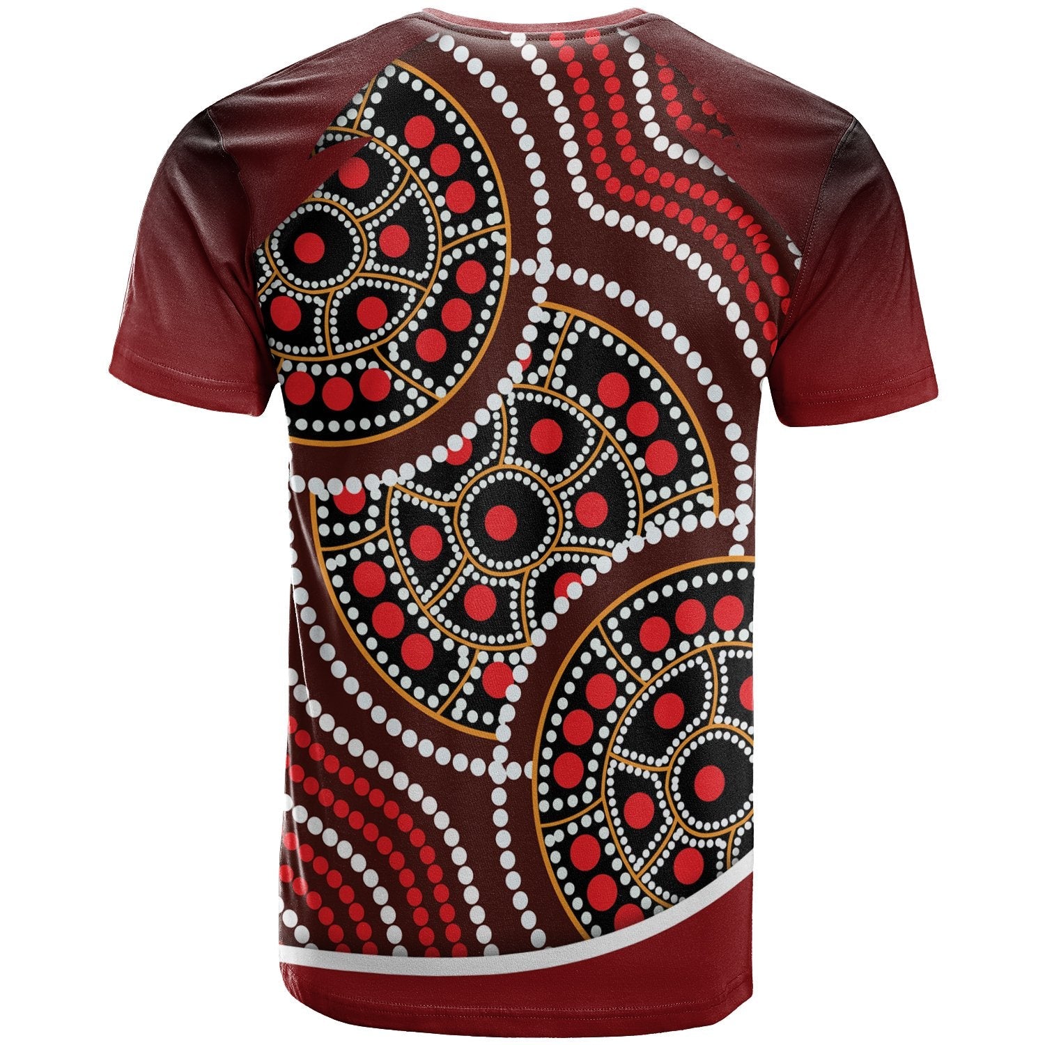 T shirt - Aboriginal Tortoiseshell Dot Panting - Vibe Hoodie Shop