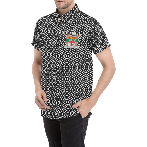 Tapa Mirror Coat Of Arms Short Sleeve Shirt - Vibe Hoodie Shop