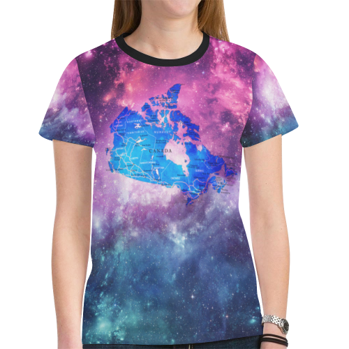 Canada Galaxy Map T shirt - Vibe Hoodie Shop