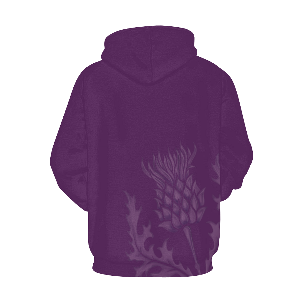 Scotland Hoodie - Unisex Purple Thistle - Vibe Hoodie Shop