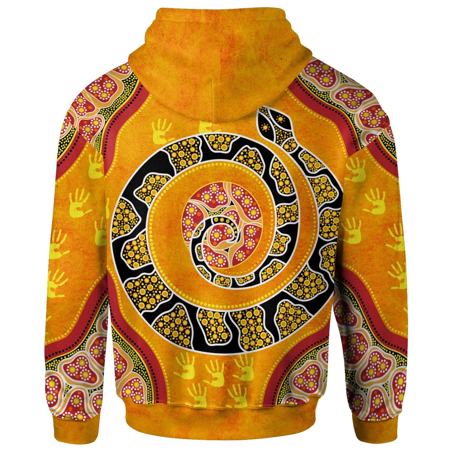 Hoodie - Aboriginal Unique Style Snake Orange Color 2021 - Vibe Hoodie Shop