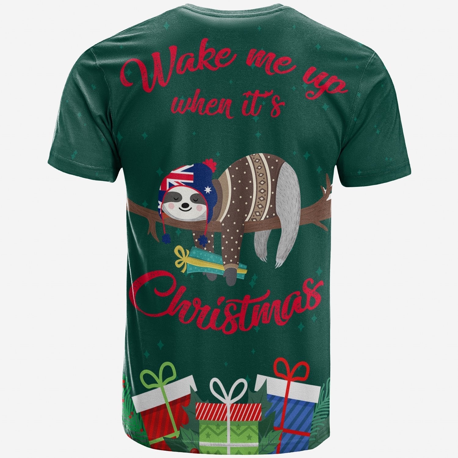 Australia Christmas T shirt Green - Merry Christmas - Vibe Hoodie Shop