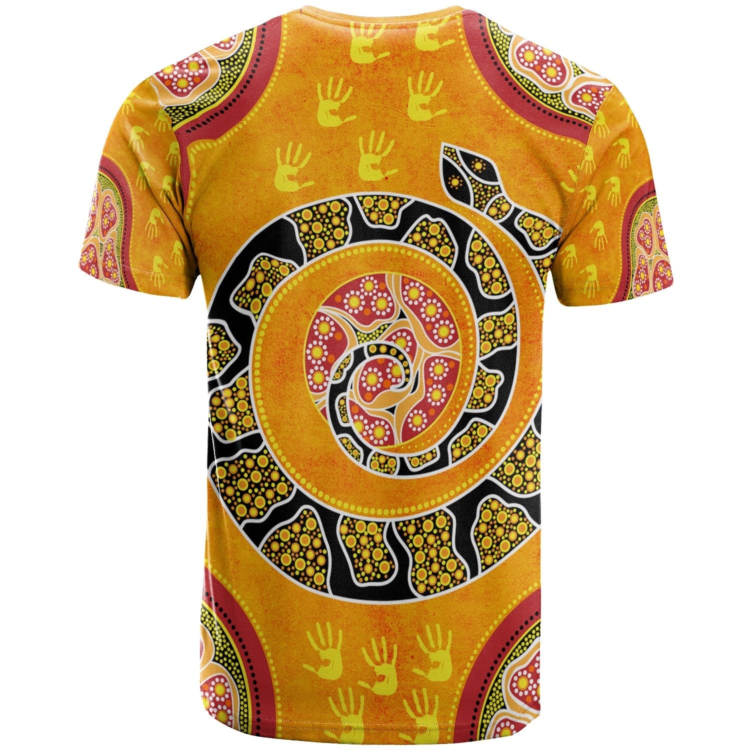 Tshirt - Aboriginal Unique Style Snake Orange Color 2021 - Vibe Hoodie Shop