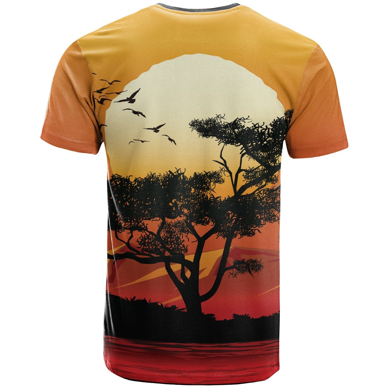 T shirts - Sunset And Tree in Australia - Vibe Hoodie Shop