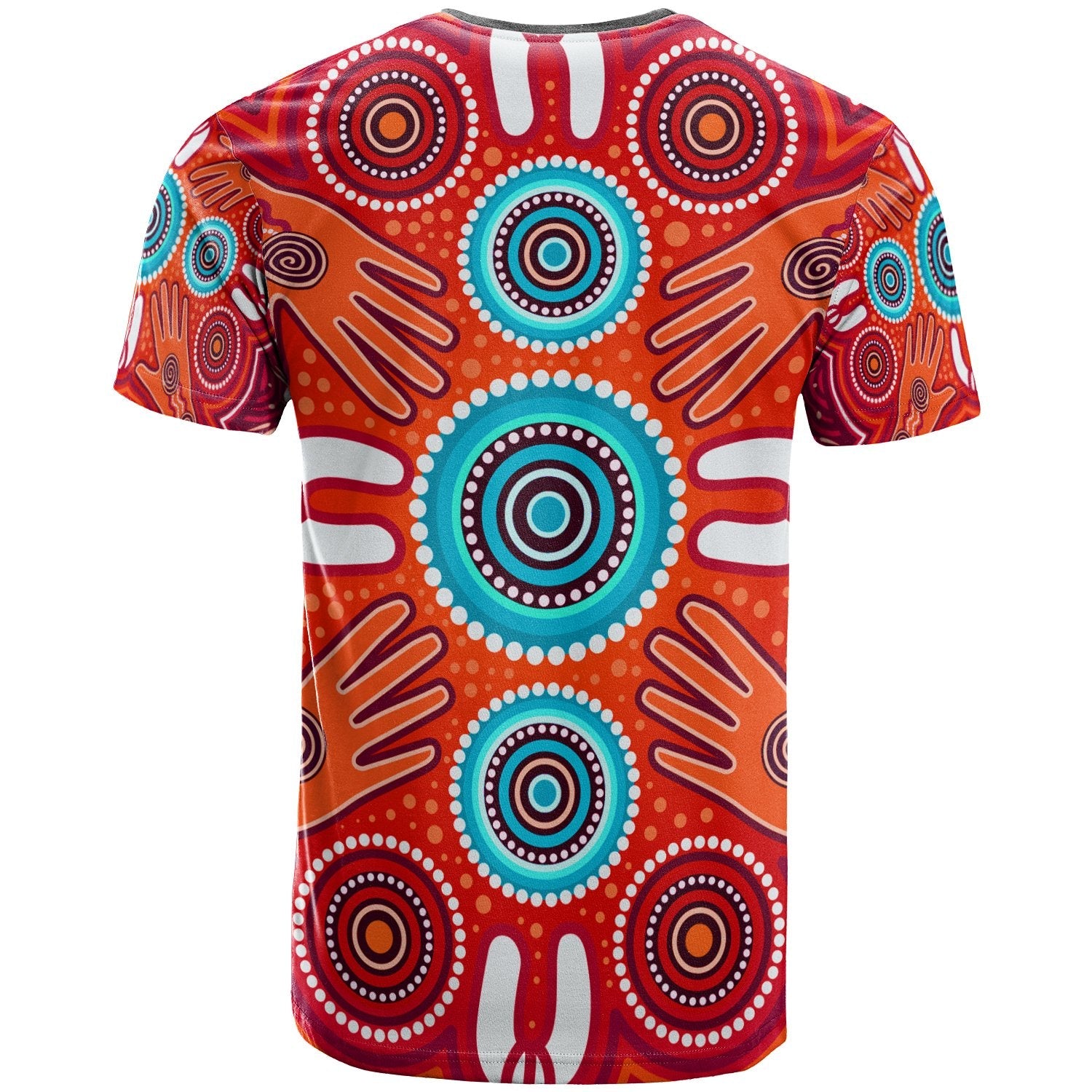 TShirts - Aboriginal Family With Dot Painting art - Vibe Hoodie Shop