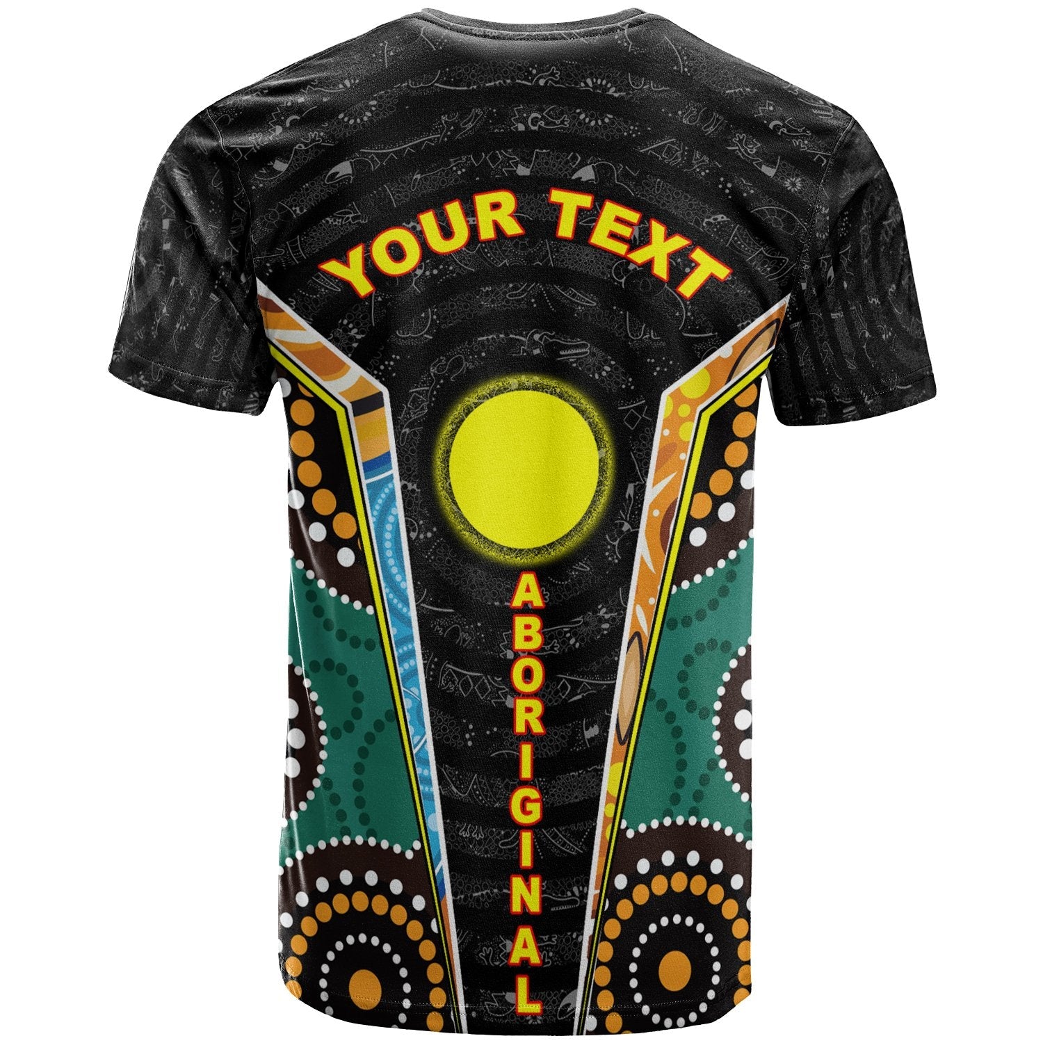 (Custom) T shirts - Aboriginal Lives Matter Style Tornado - Vibe Hoodie Shop