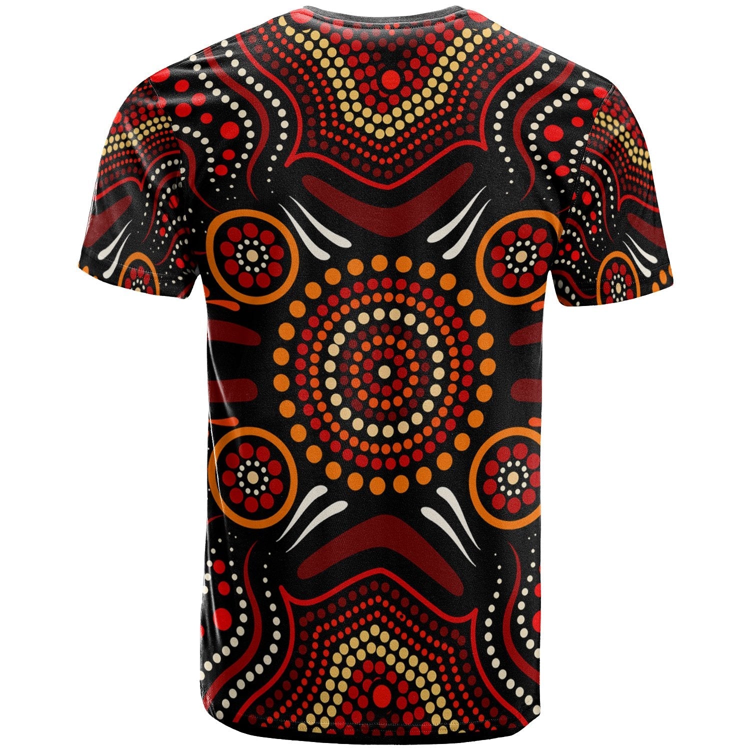 Aboriginal T shirts - Aboriginal Lizard With Dot Painting Pattern - Vibe Hoodie Shop