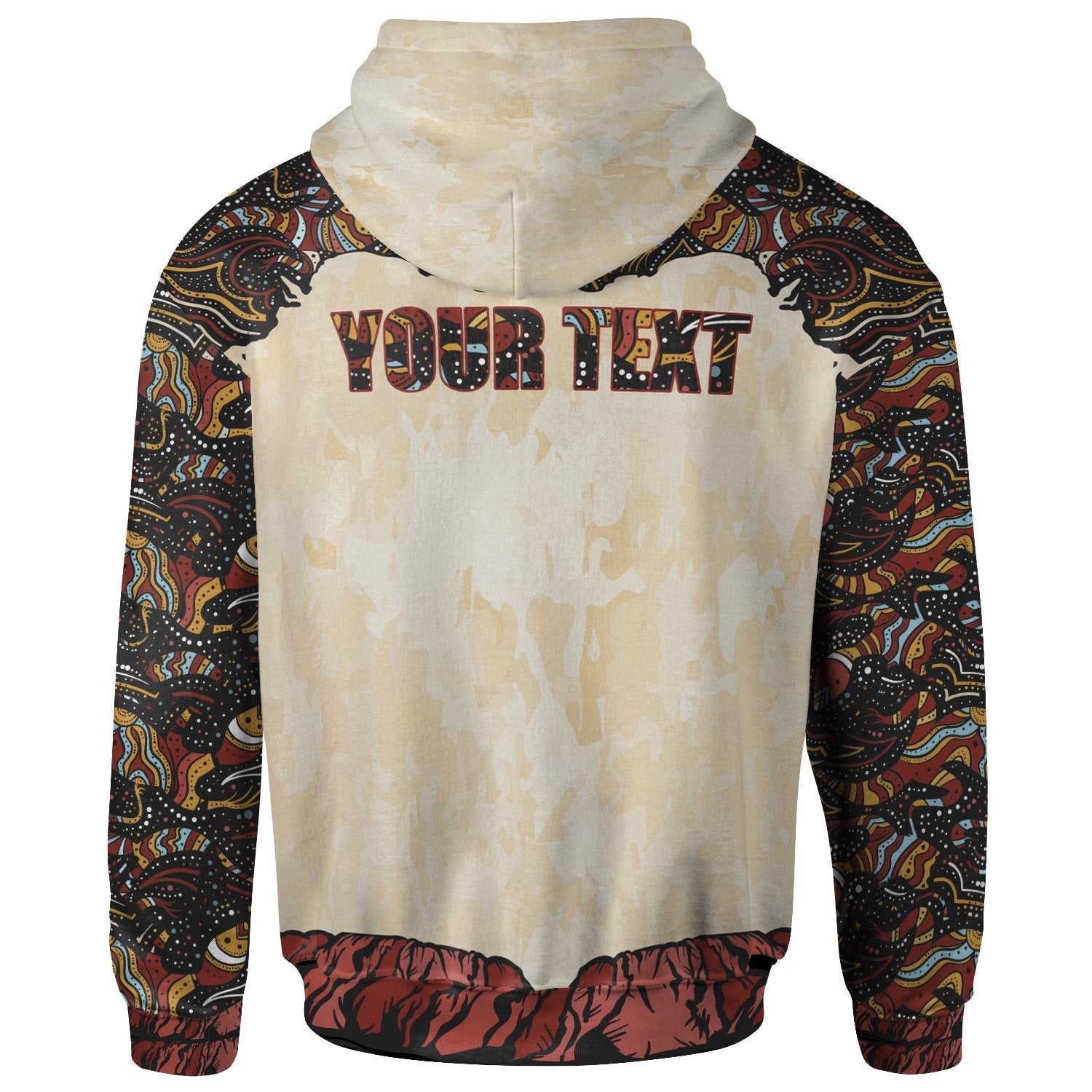 (Custom Text) Hoodie - Aboriginal Women - Vibe Hoodie Shop