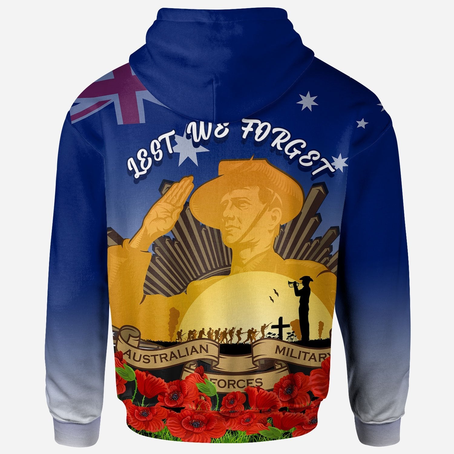 Hoodie - Australia ANZAC Day 2020 And Soldier - Vibe Hoodie Shop