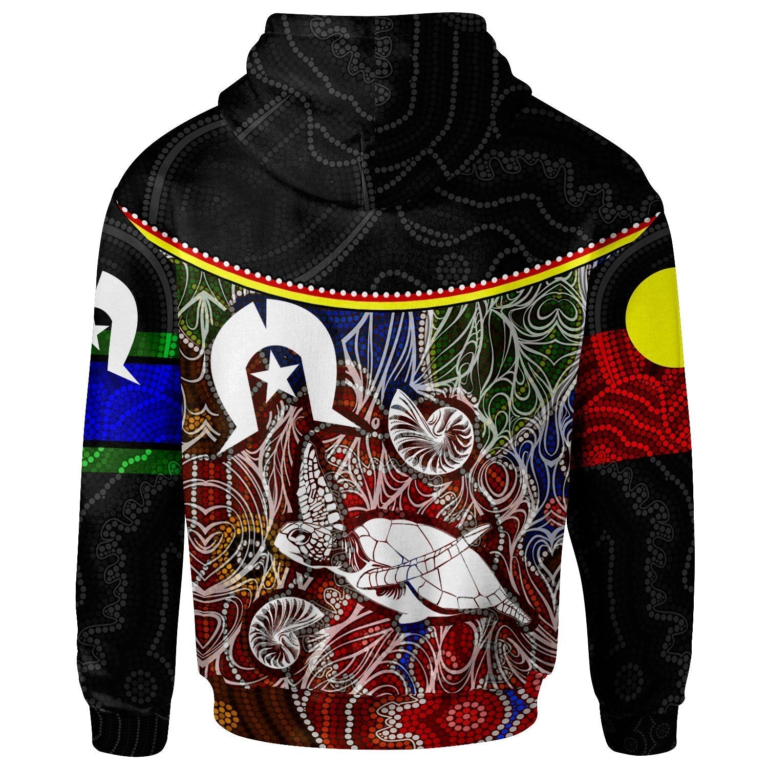 Personalised Hoodie - Aboriginal Dot In NAIDOC Week 20022 Style - Vibe Hoodie Shop