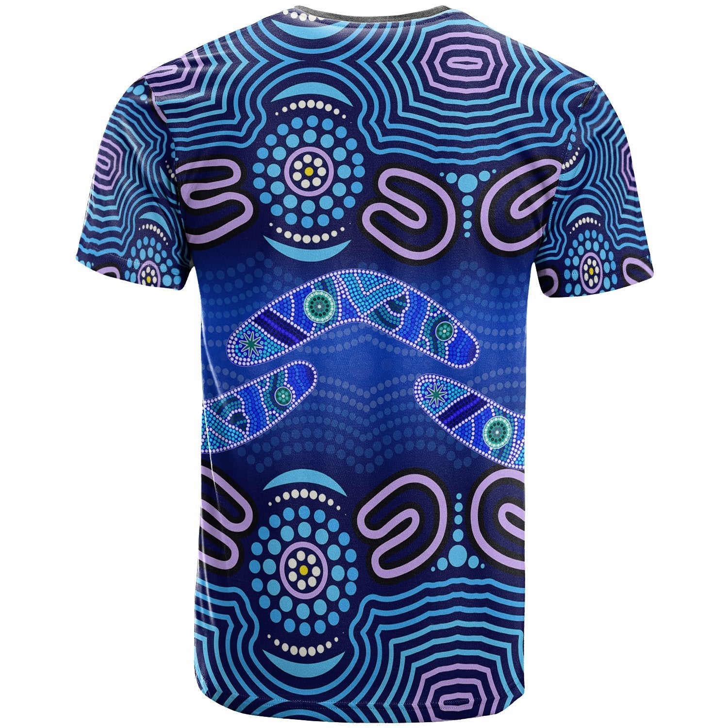 ABoriginal T shirt - Boomerangs And Dot Painting Art Ver02 - - Vibe Hoodie Shop