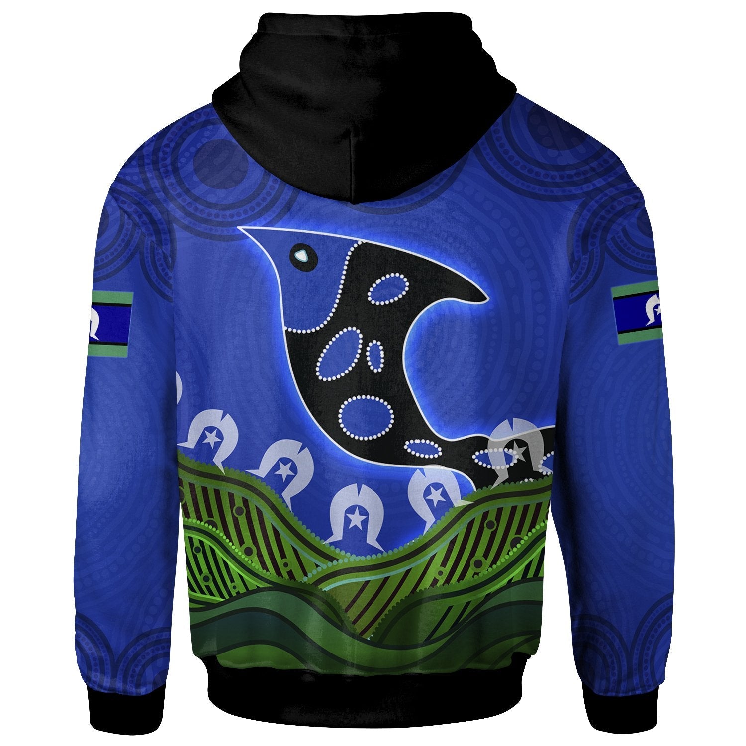 Personalised Hoodie - Torres Strait Dot Patterns - Vibe Hoodie Shop