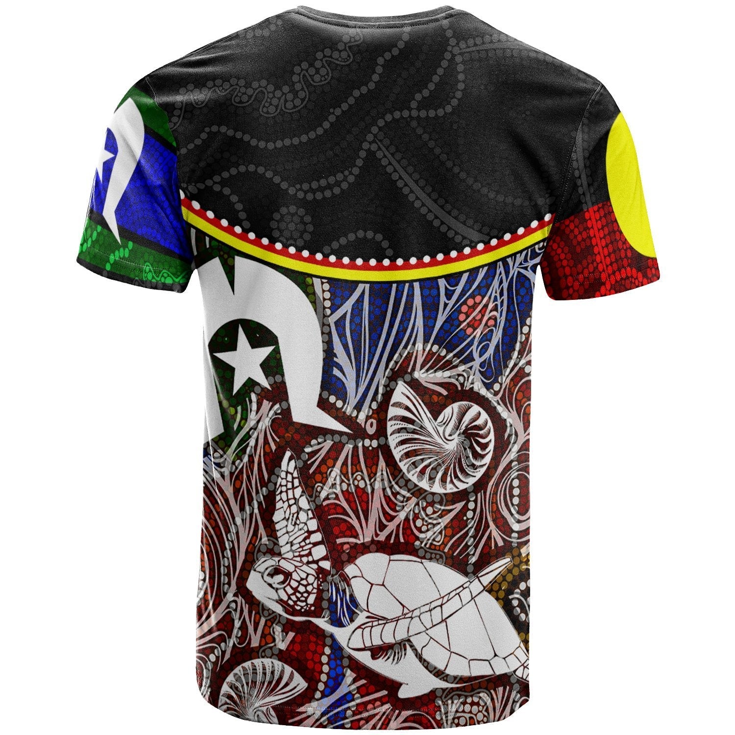 T shirt - Aboriginal Dot In NAIDOC Week Style - Vibe Hoodie Shop