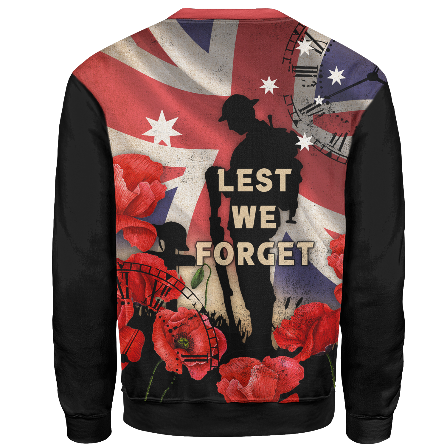ANZAC Sweatshirt - A Day We Will Never Forget - Vibe Hoodie Shop