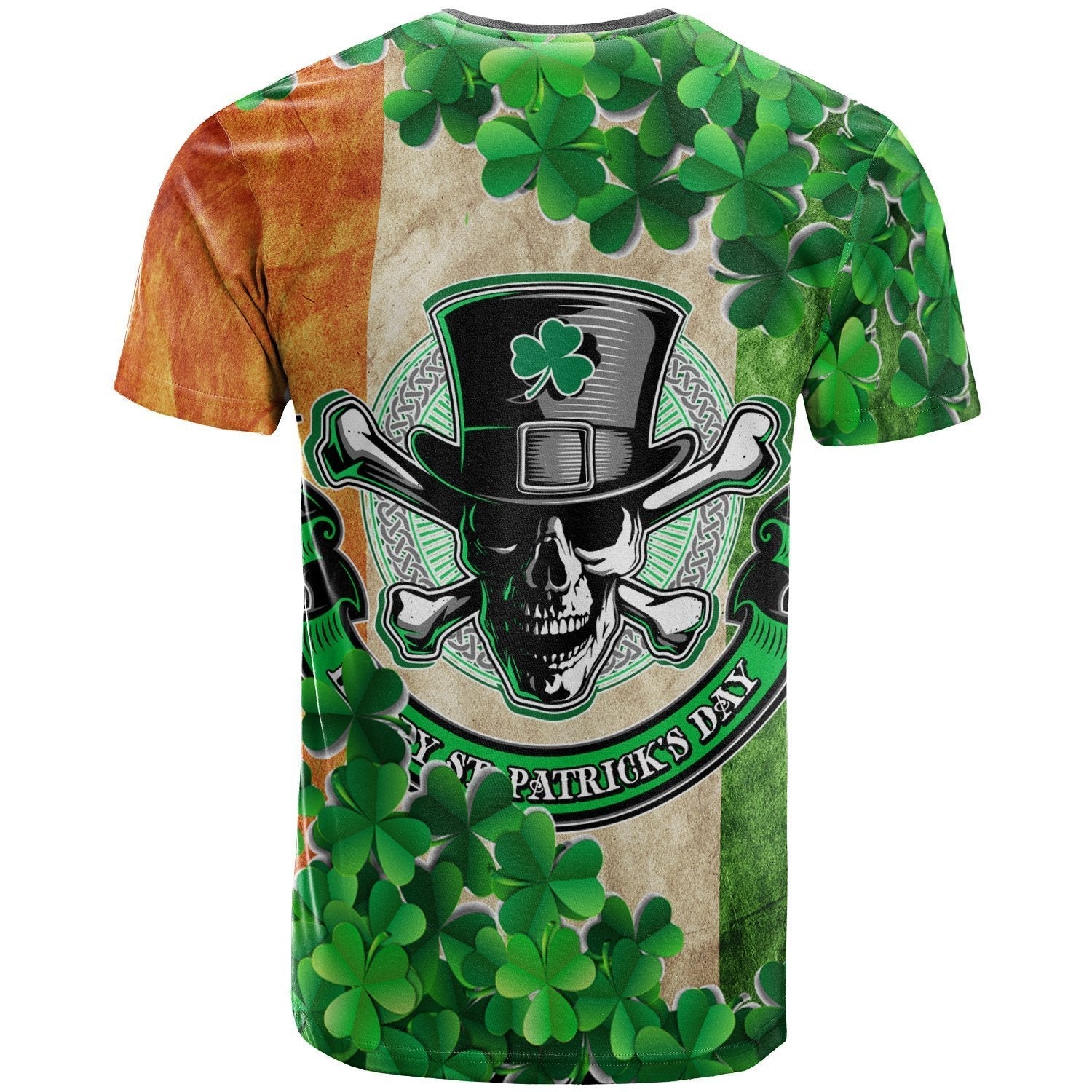 Ireland Celtic T shirt - Happy St. Patrick    s Day Skull Ver - Vibe Hoodie Shop