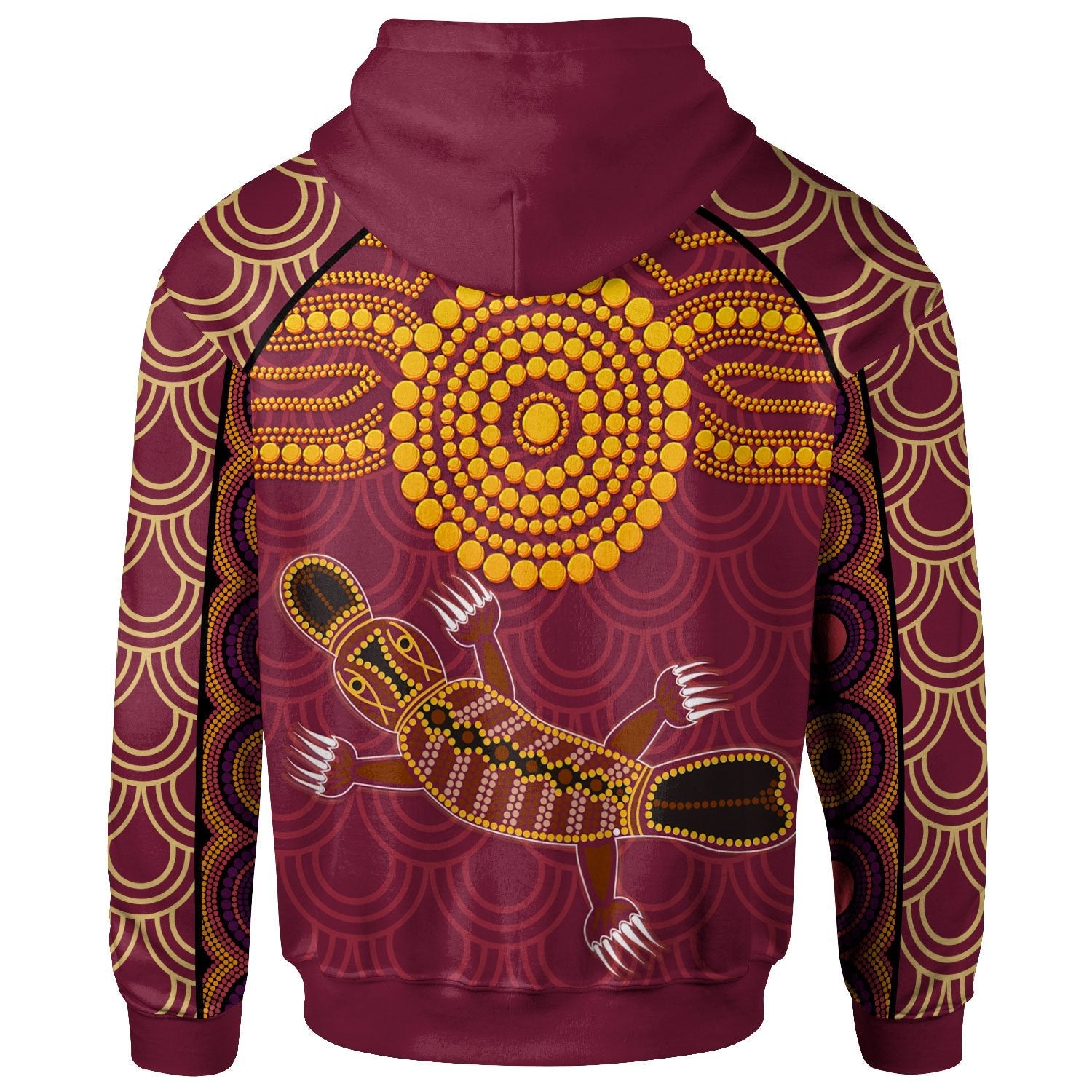 Aboriginal Hoodie - Aboriginal Platypus - Vibe Hoodie Shop