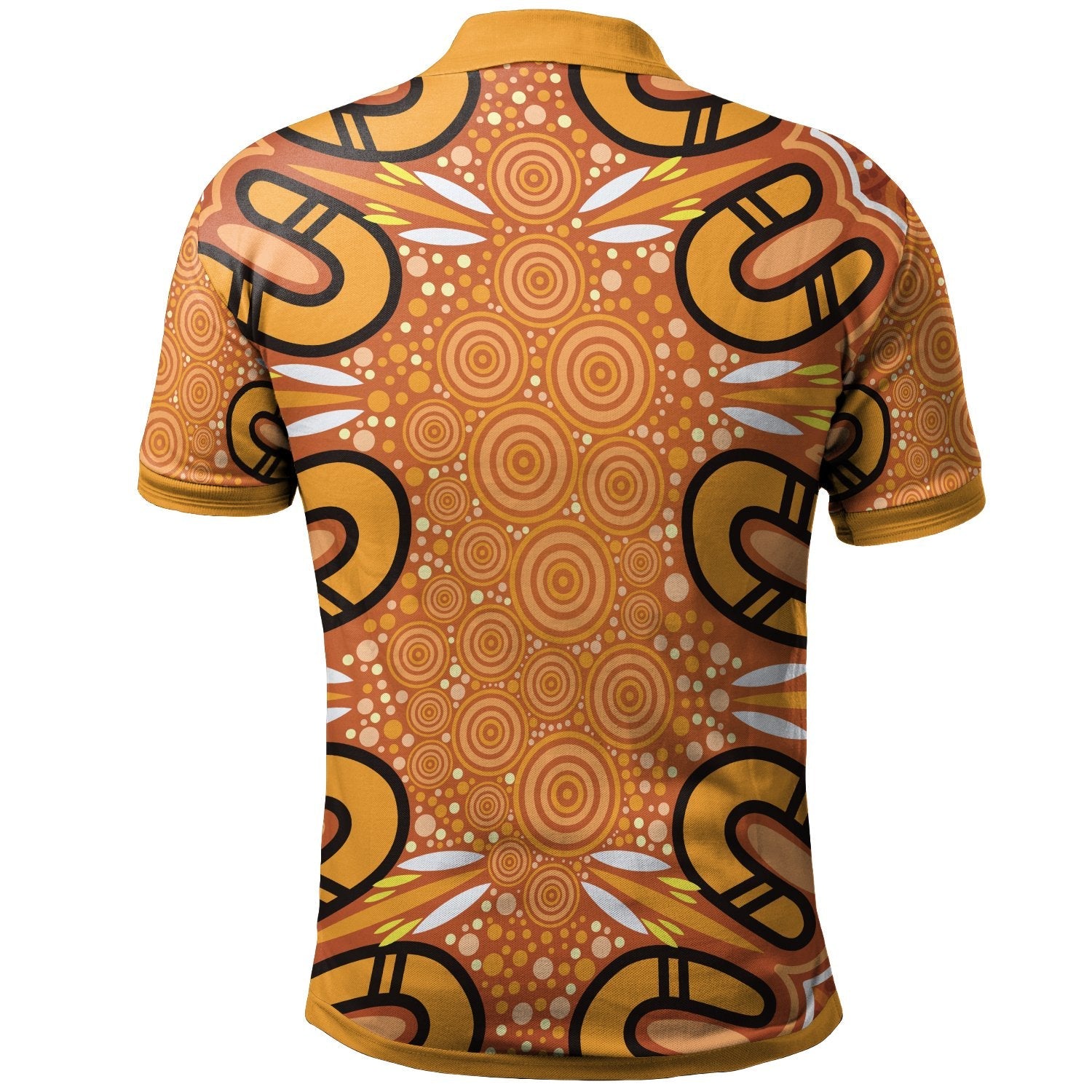 Aboriginal Polo Shirt - Indigenous Art Patterns Ver03 - Vibe Hoodie Shop