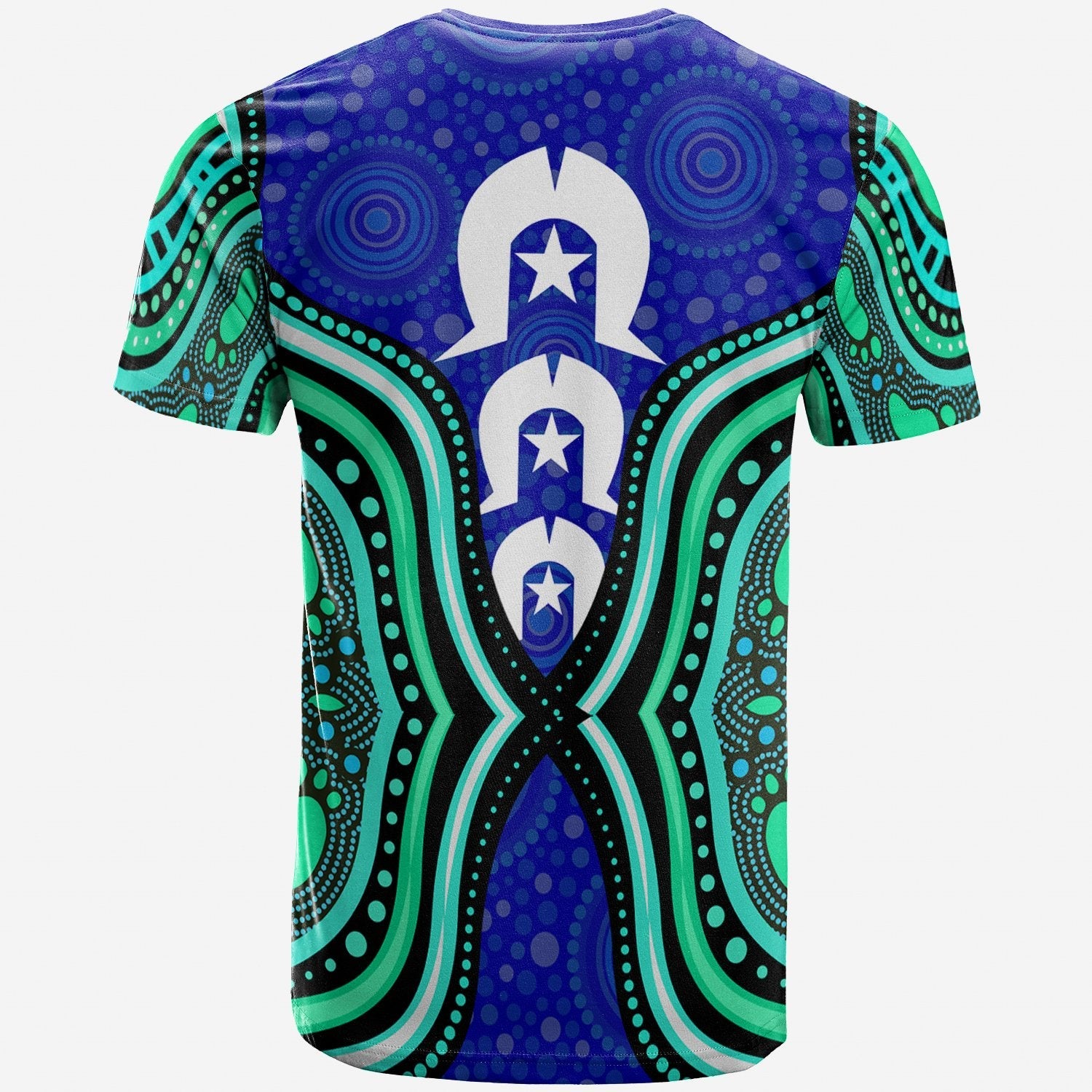 Torres Strait T shirt - Torres Strait Symbol And Aboriginal Patterns - Vibe Hoodie Shop