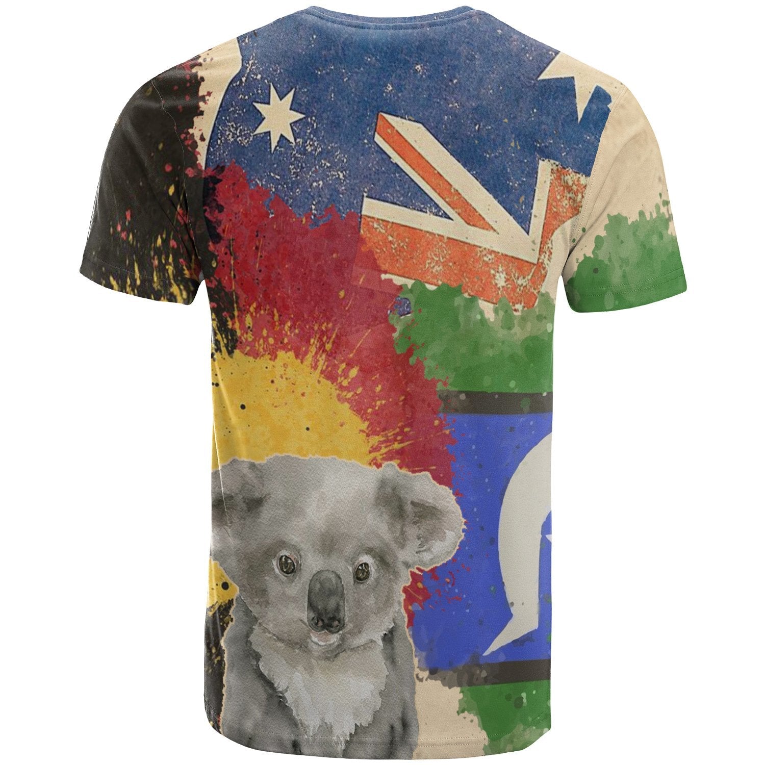 T shirt - Flag Combination with Koala - Vibe Hoodie Shop