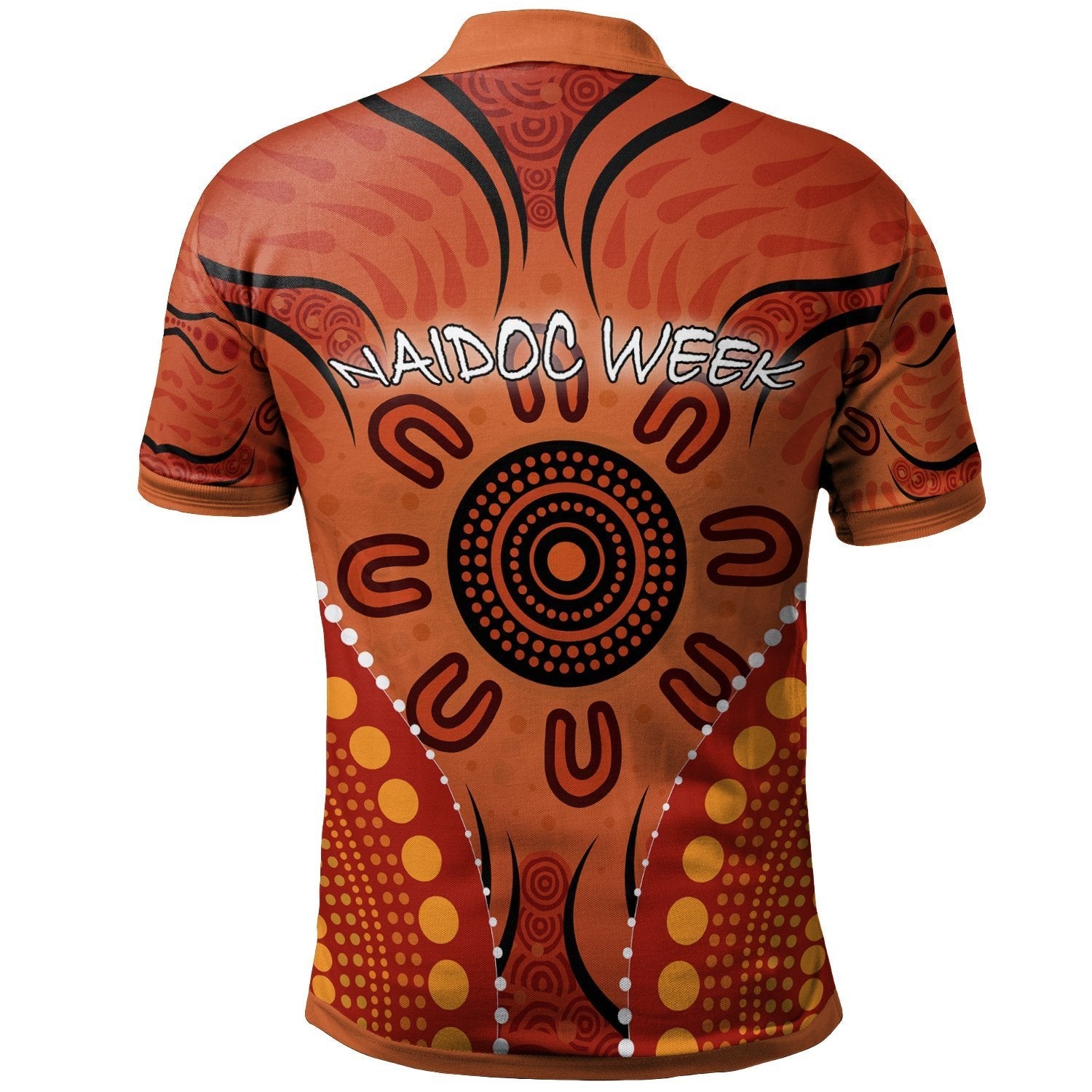 Vibe Hoodie NAIDOC Week Personalised Polo Shirt - Indigenous Dot NAIDOC Week Style - Vibe Hoodie Shop