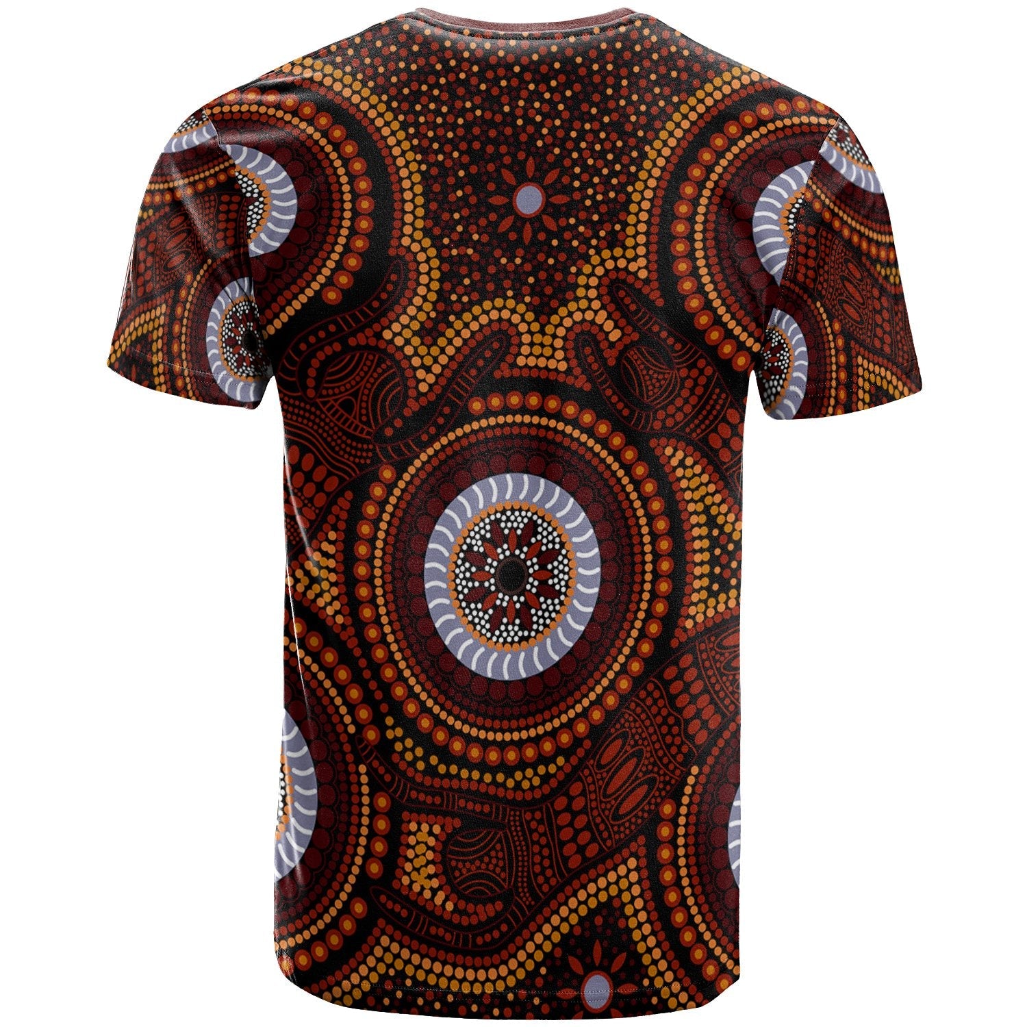 Aboriginal T shirt - Aboriginal Human Dot Painting Art - Vibe Hoodie Shop