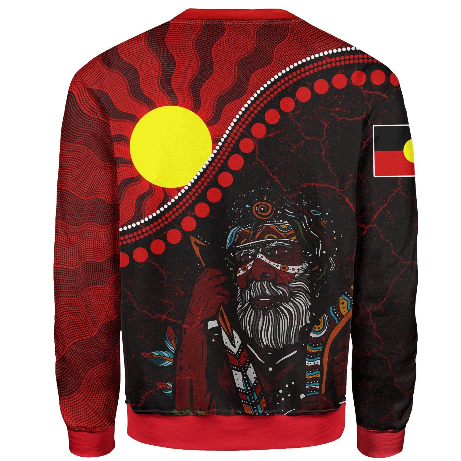 Aboriginal Sweatshirts - Indigenous People And Sun - Vibe Hoodie Shop