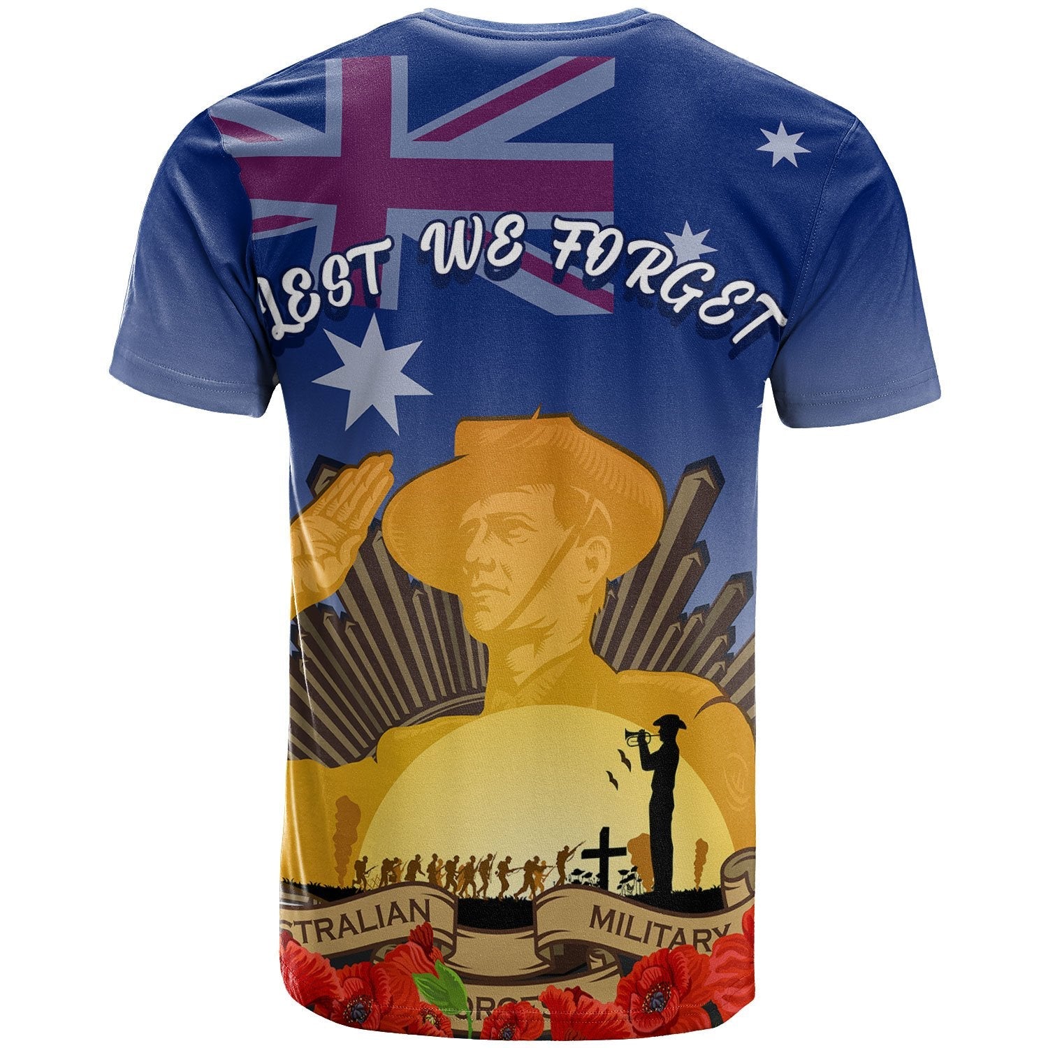 T shirt - Australia ANZAC Day 2020 And Soldier - Vibe Hoodie Shop