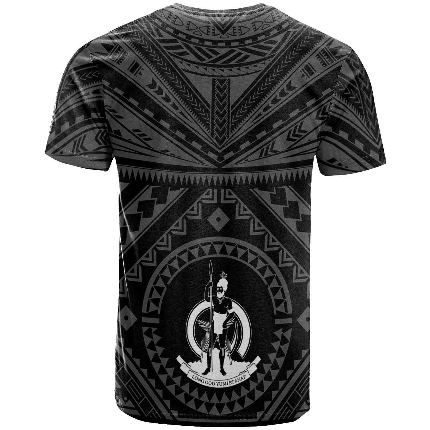 Vanuatu Personalised T shirt - Vanuatu Seal With Polynesian Tattoo Style - Vibe Hoodie Shop