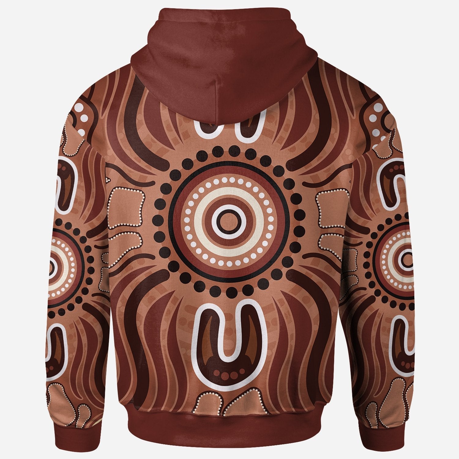 Aboriginal Zip - Up Hoodie - Indigenous Art Patterns Ver02 - Vibe Hoodie Shop