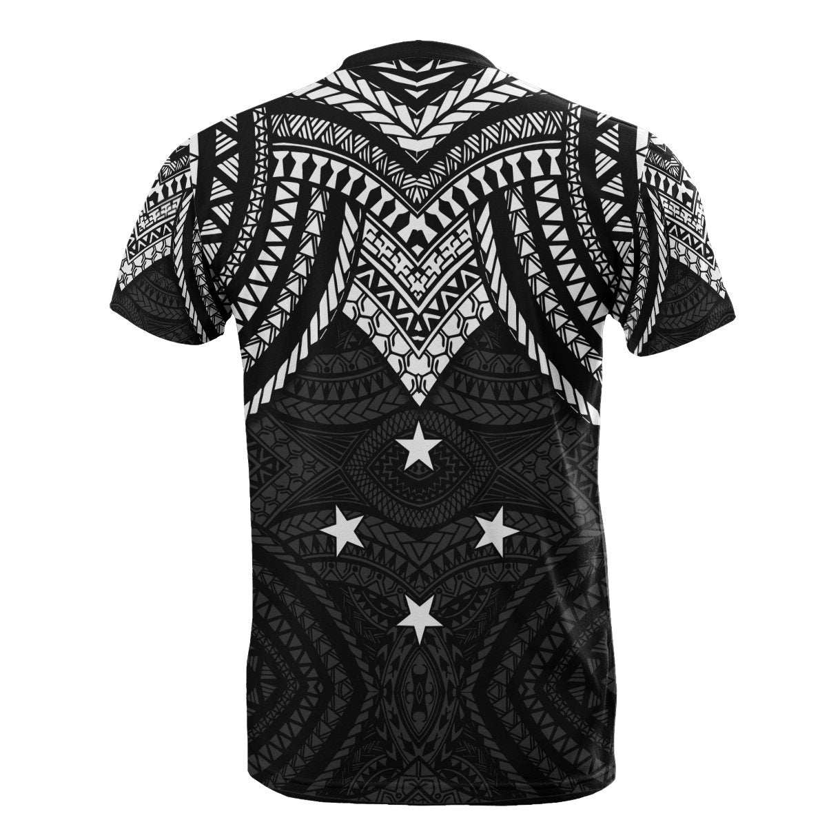 Vibe Hoodie Pohnpei Custom Personalised T shirt - Micronesian Pattern Black Armor Style - Vibe Hoodie Shop