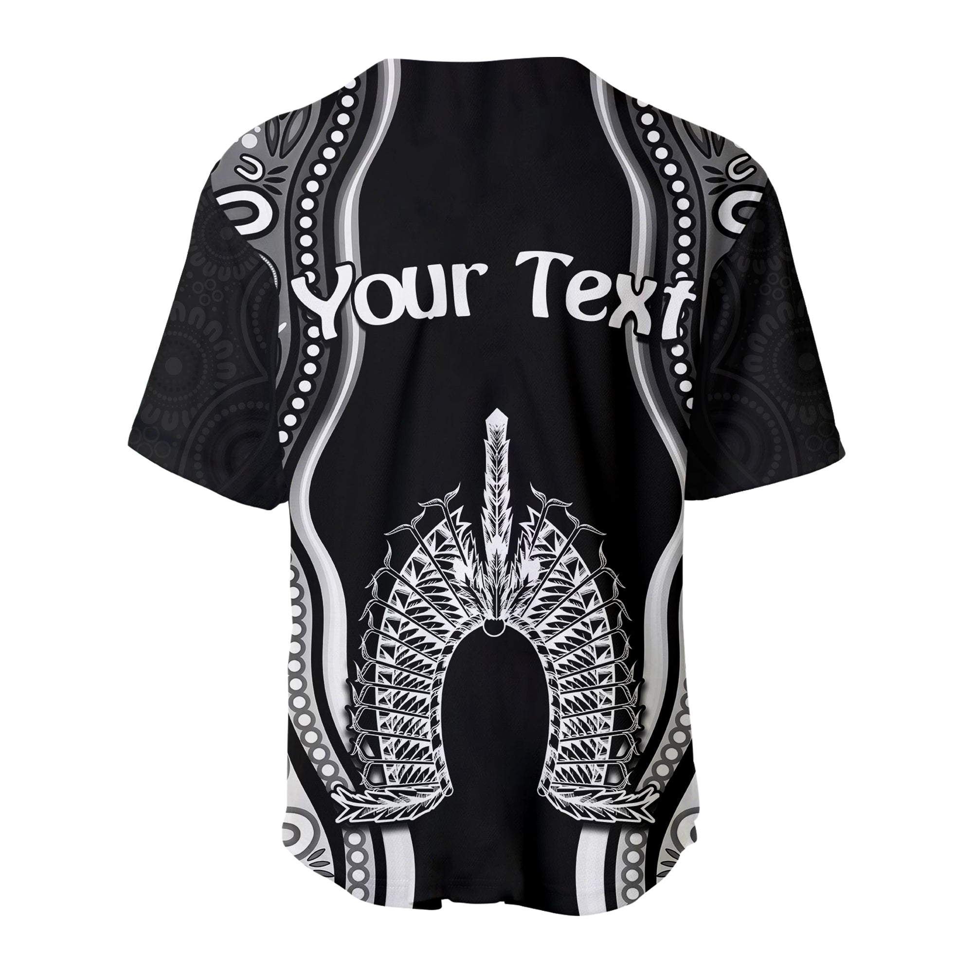 (Custom Personalised) Torres Strait Islands Baseball Jersey The Dhari Mix Aboriginal Turtle Version Black - Vibe Hoodie Shop