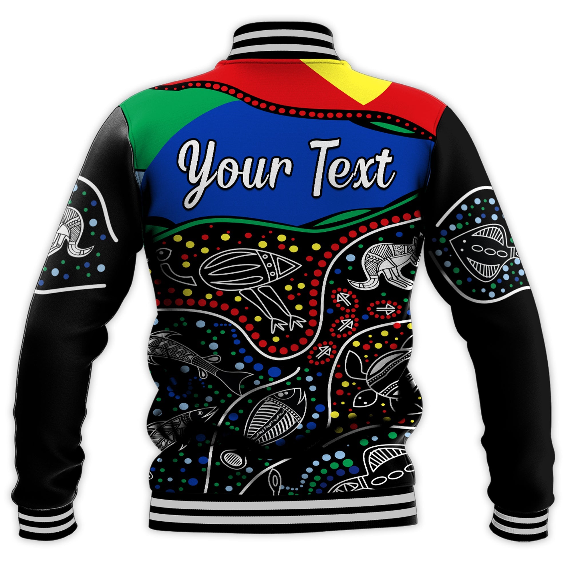 (Custom Personalised) NAIDOC Week 2022 Baseball Jacket National Aborigines And Torres Strait Islander Animals Aboriginal - Vibe Hoodie Shop