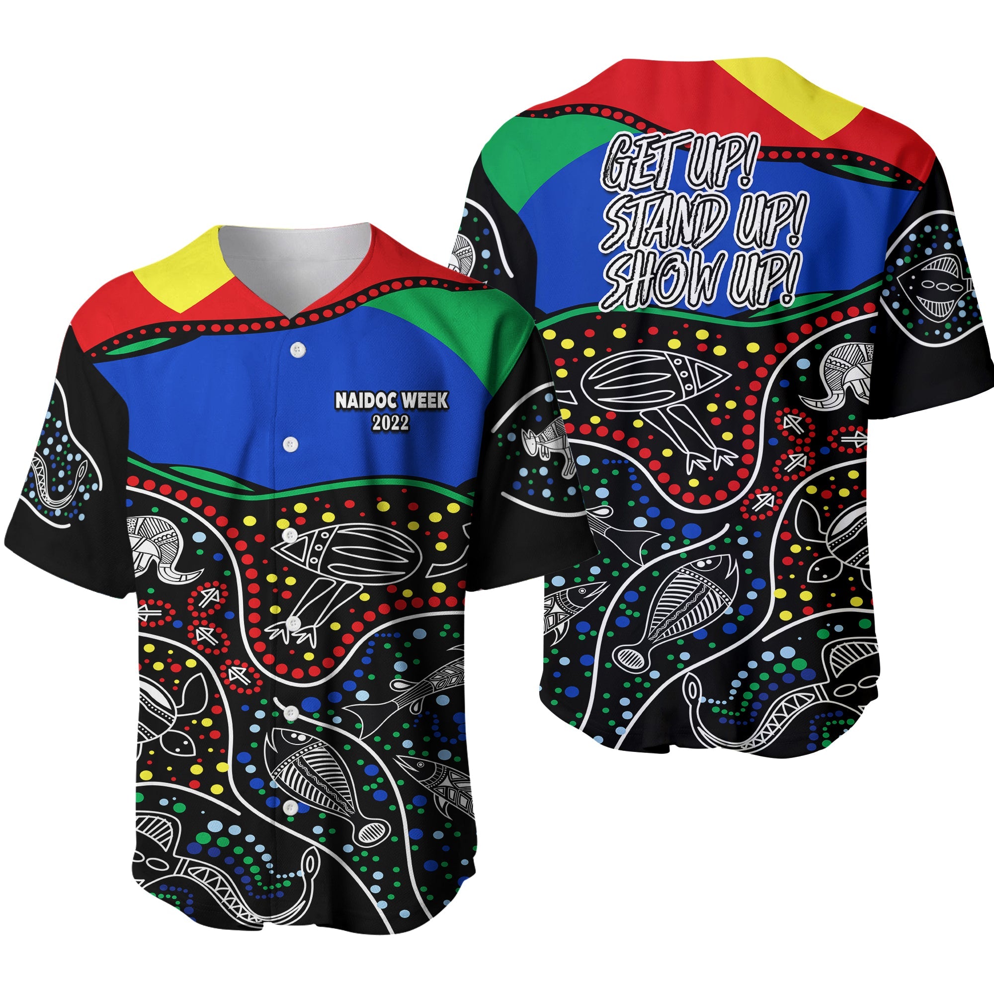 NAIDOC Week 2022 Baseball Jersey National Aborigines And Torres Strait Islander Animals Aboriginal - Vibe Hoodie Shop