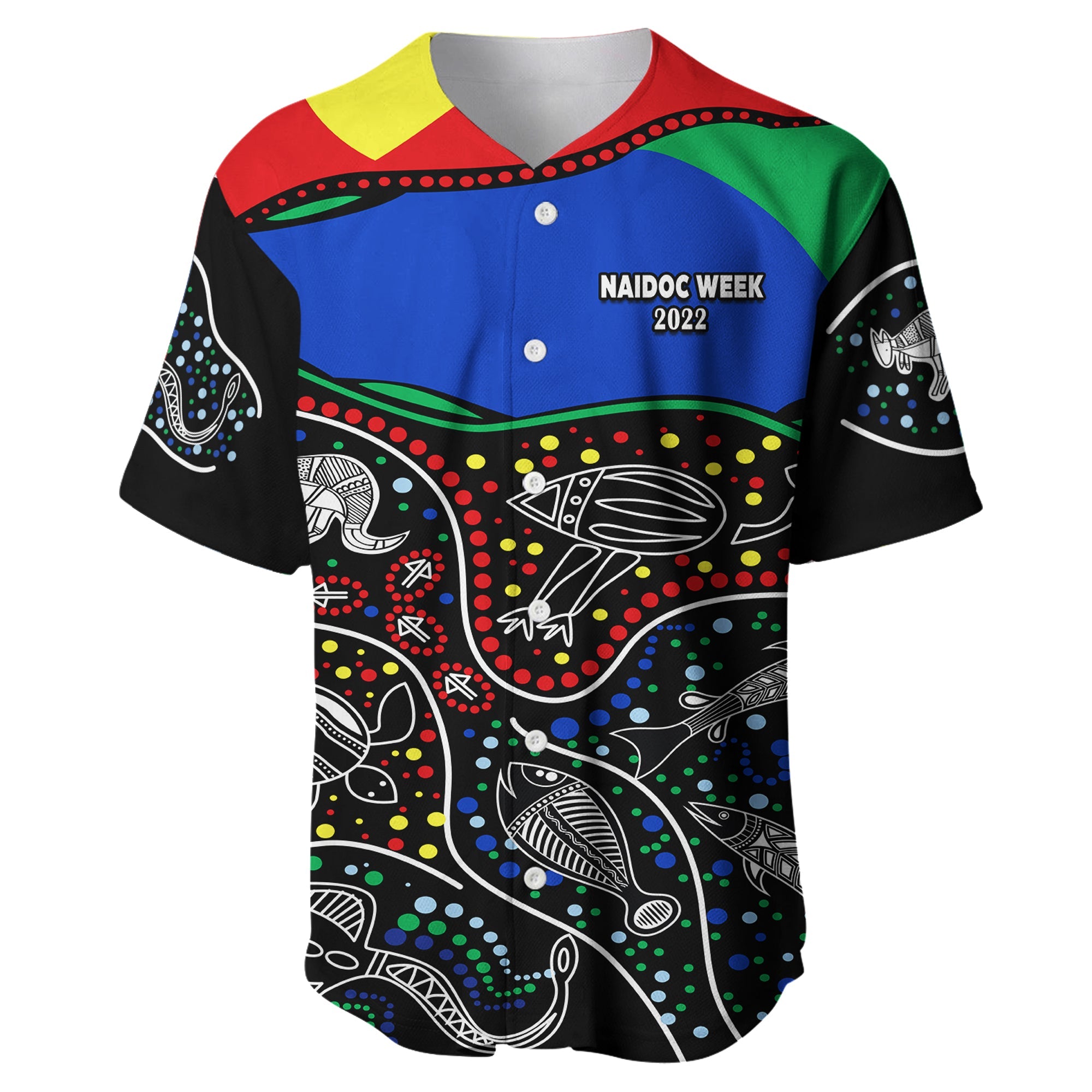 NAIDOC Week 2022 Baseball Jersey National Aborigines And Torres Strait Islander Animals Aboriginal - Vibe Hoodie Shop