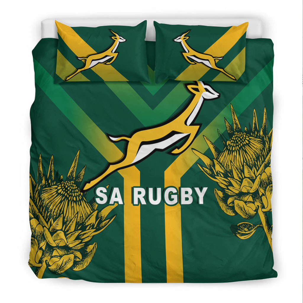 South Africa Rugby 2021 Bedding Set Bokke Version Special - Vibe Hoodie Shop