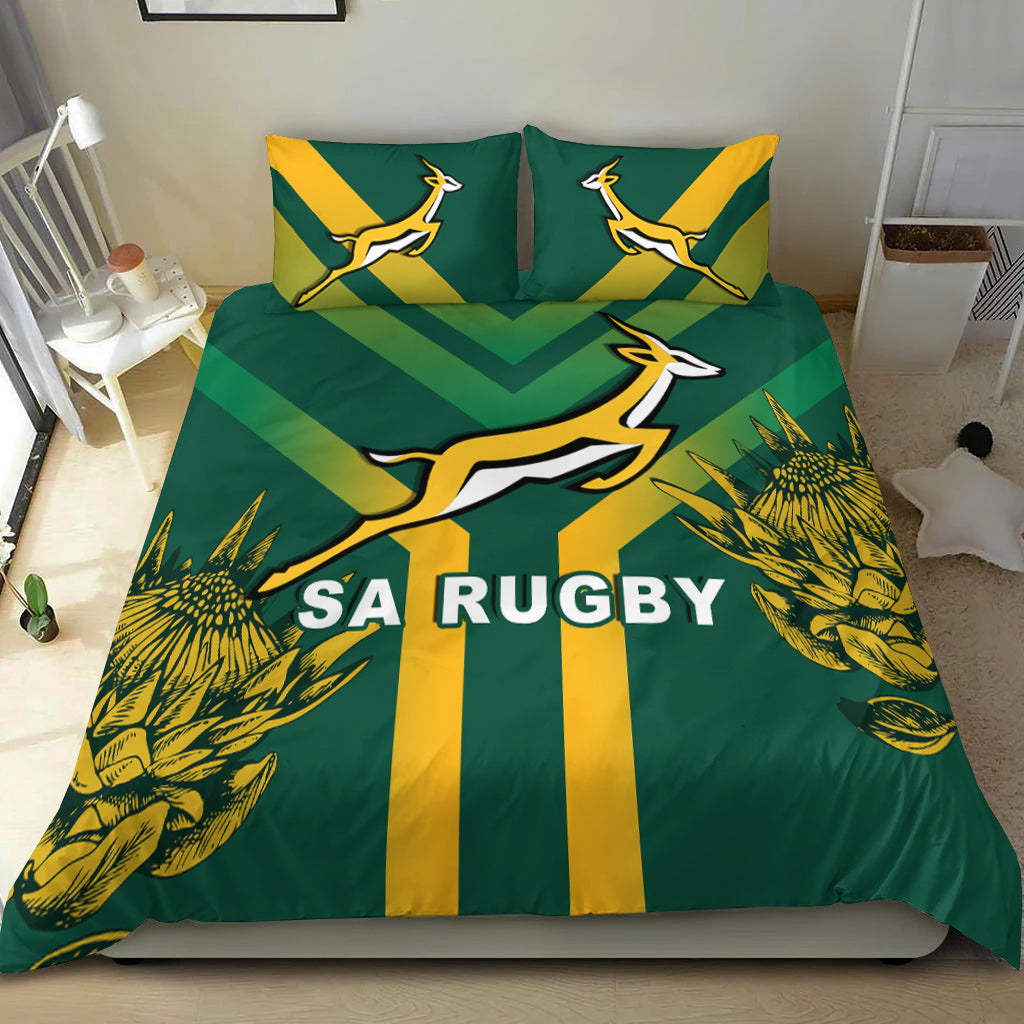 South Africa Rugby 2021 Bedding Set Bokke Version Special - Vibe Hoodie Shop