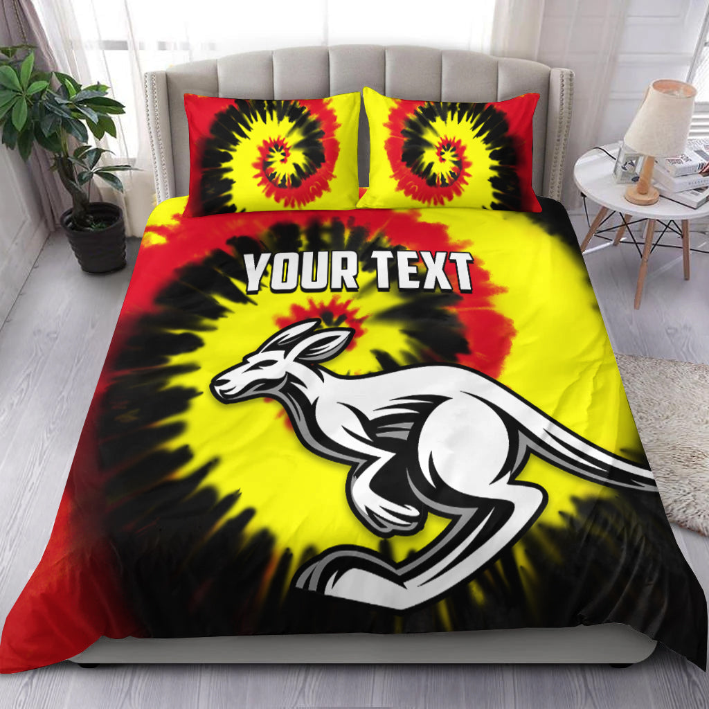(Custom Personalised) Australia Aboriginal Bedding Set Colorful Tie Dye - Vibe Hoodie Shop