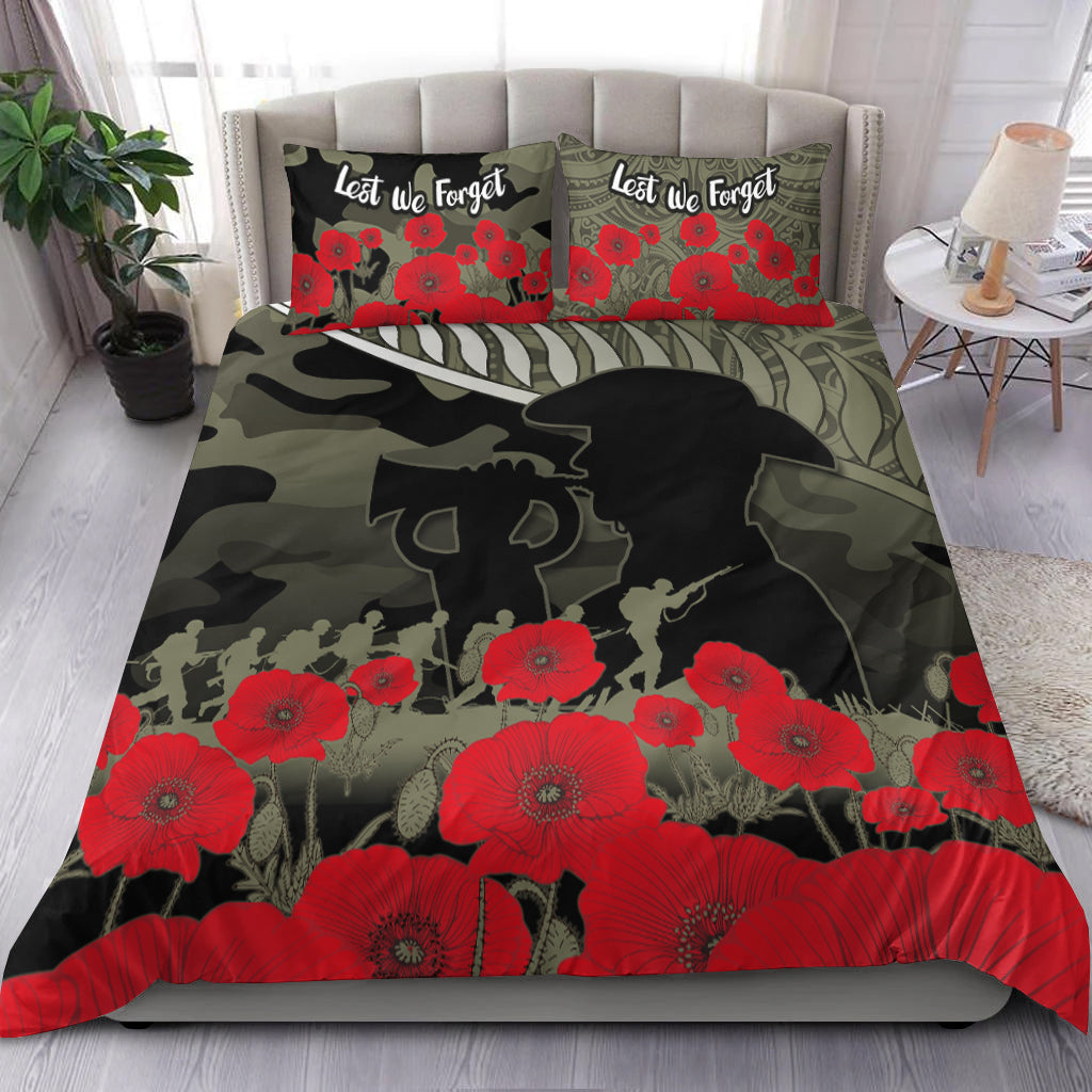 New Zealand ANZAC 2022 Bedding Set Maori Camouflage - Vibe Hoodie Shop