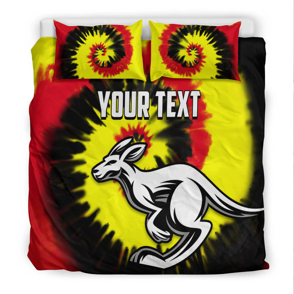 (Custom Personalised) Australia Aboriginal Bedding Set Colorful Tie Dye - Vibe Hoodie Shop