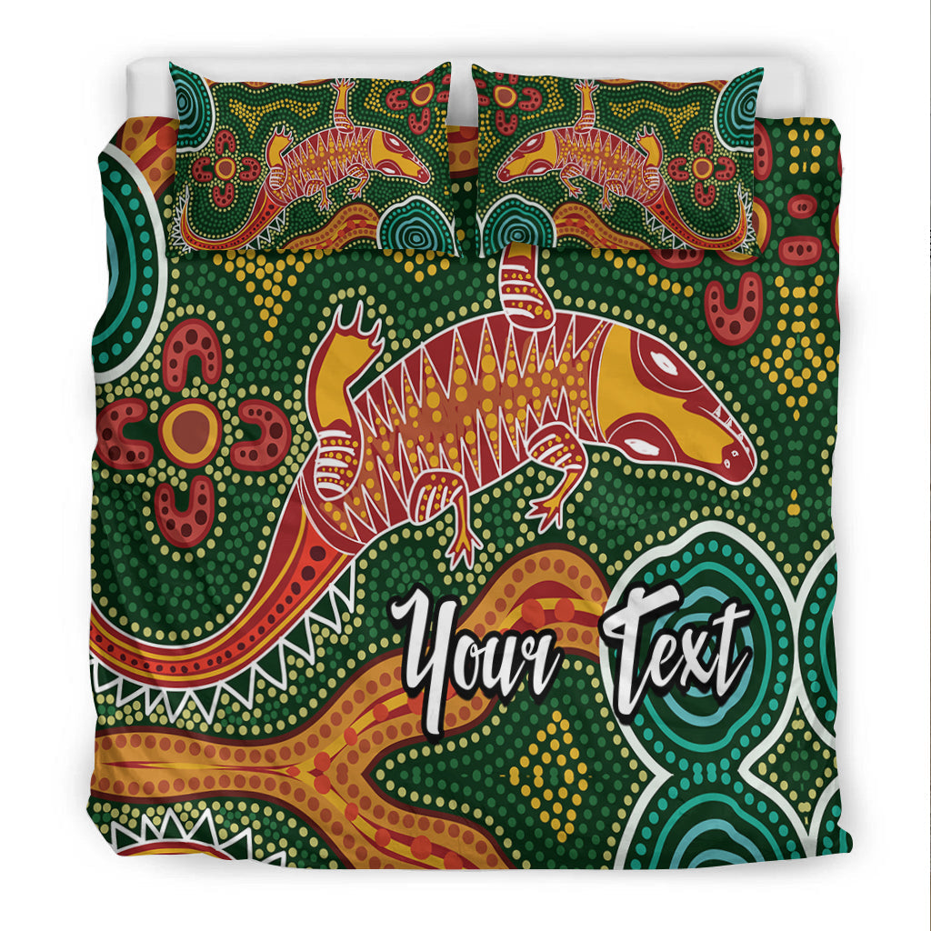 (Custom Personalised) Aboriginal Art Crocodile Bedding Set You Are Number One - Vibe Hoodie Shop