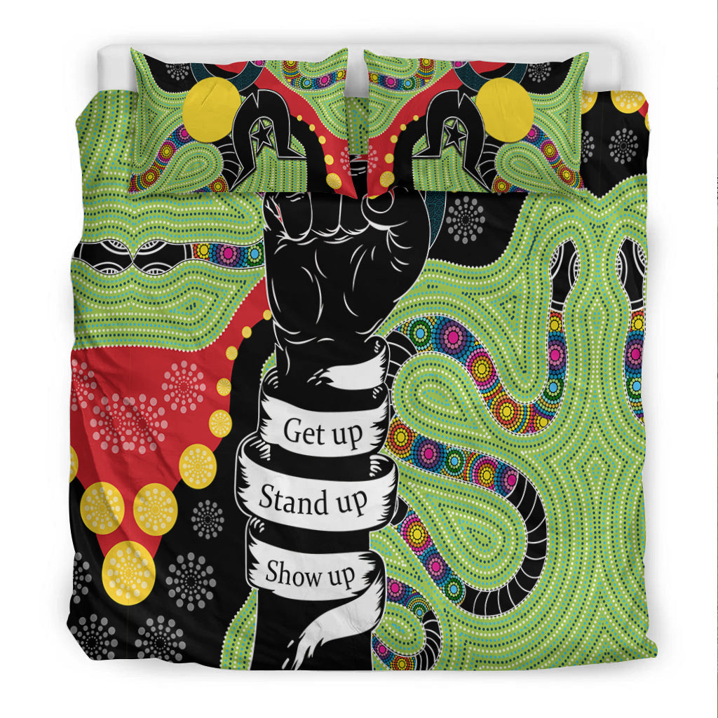 Aboriginal NAIDOC Week Bedding Set Stronger Together Unique Style - Vibe Hoodie Shop