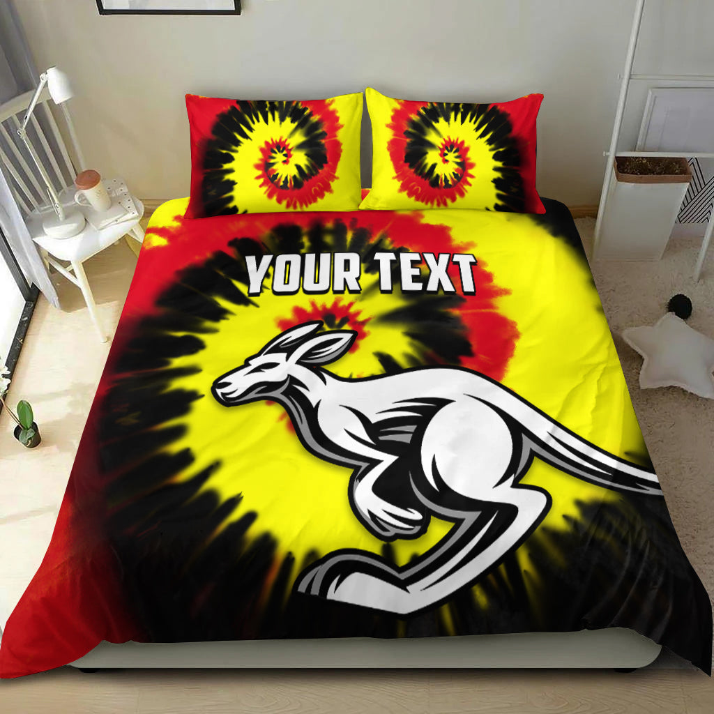 (Custom Personalised) Australia Aboriginal Bedding Set Colorful Tie Dye - Vibe Hoodie Shop