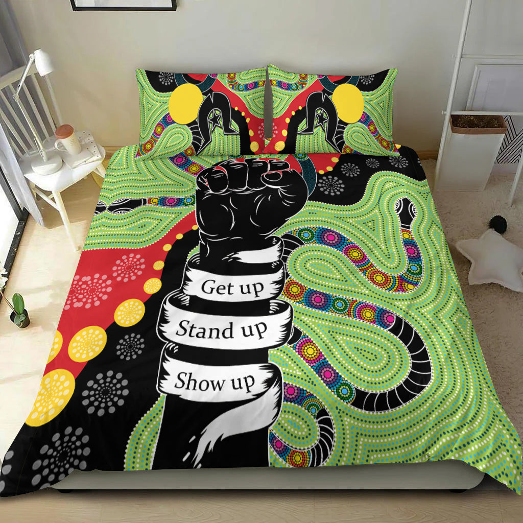Aboriginal NAIDOC Week Bedding Set Stronger Together Unique Style - Vibe Hoodie Shop