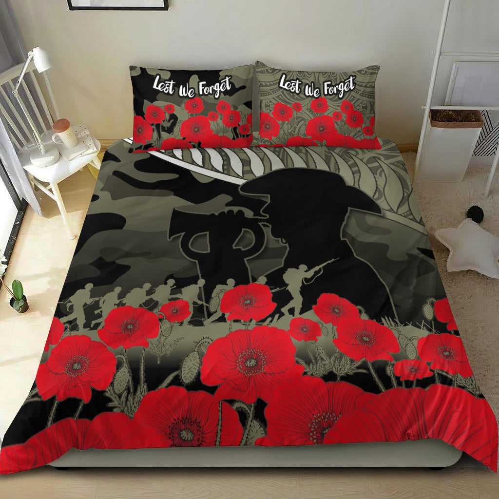 New Zealand ANZAC 2022 Bedding Set Maori Camouflage - Vibe Hoodie Shop